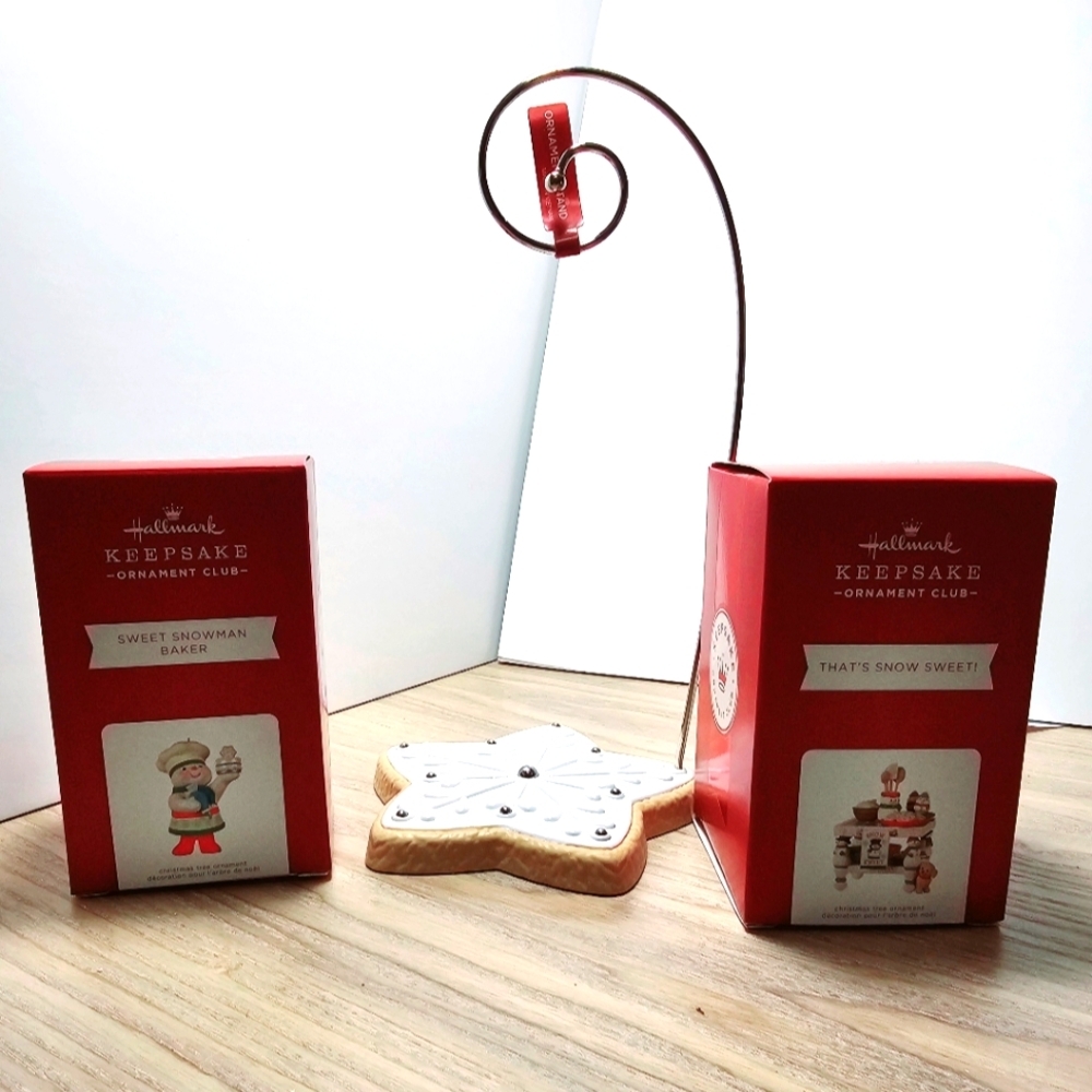 Hallmark keepsake ornament club 2021 member snowmen set new